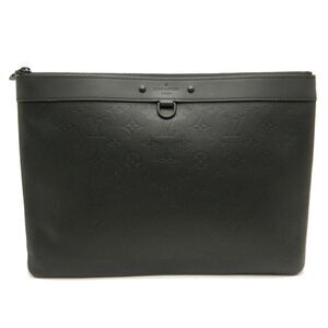Louis Vuitton Clutch Document Monogram Black